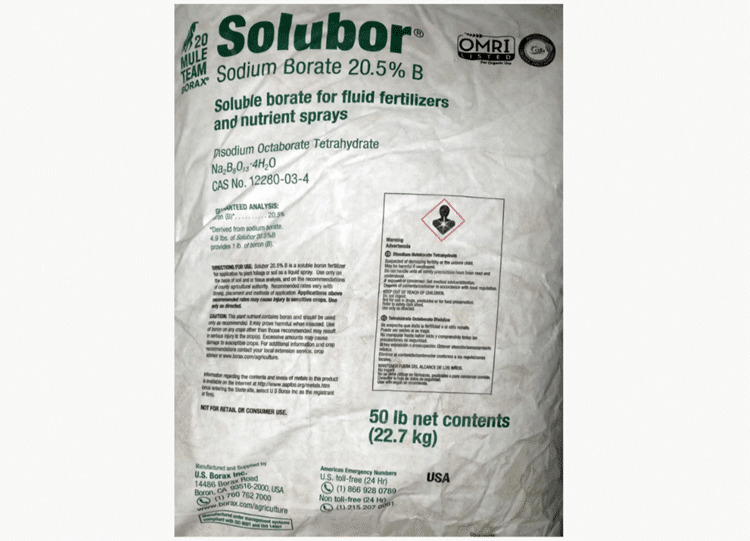 Solubor Boron fertilizer for Plants
